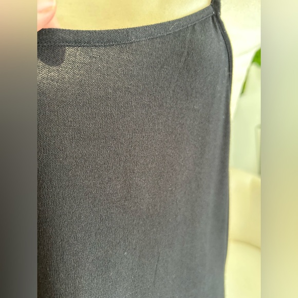 EILEEN FISHER Cross-Back Black Dress, Sz XL - Picture 3 of 6
